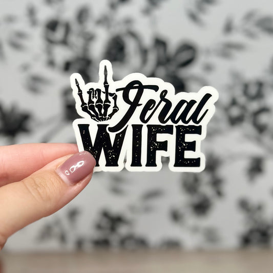 Feral Wife Vinyl Sticker